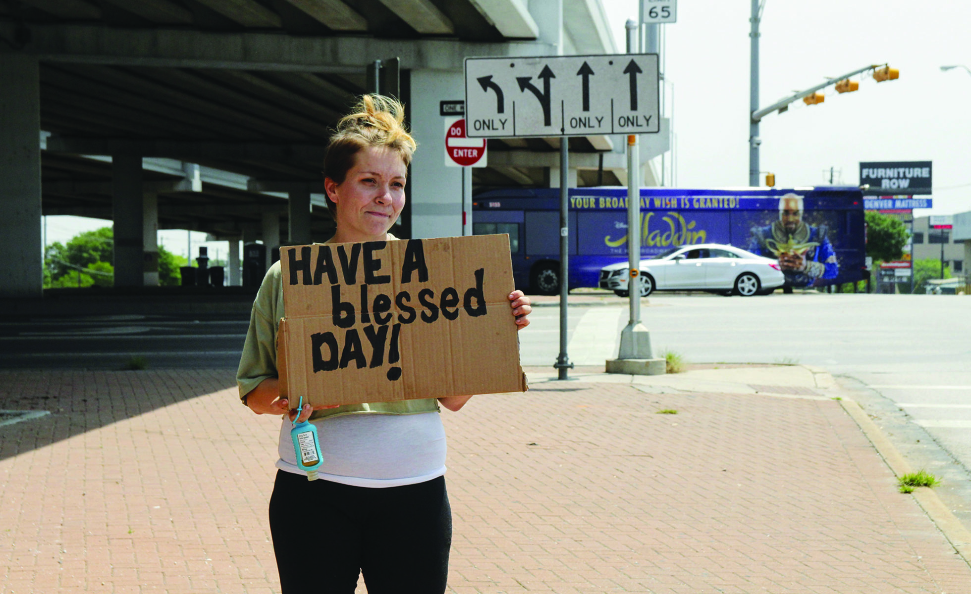 Rachel Schuyler lives under a bridge in North Austin. She started a group called Hobos with God to help her fellow unhoused.