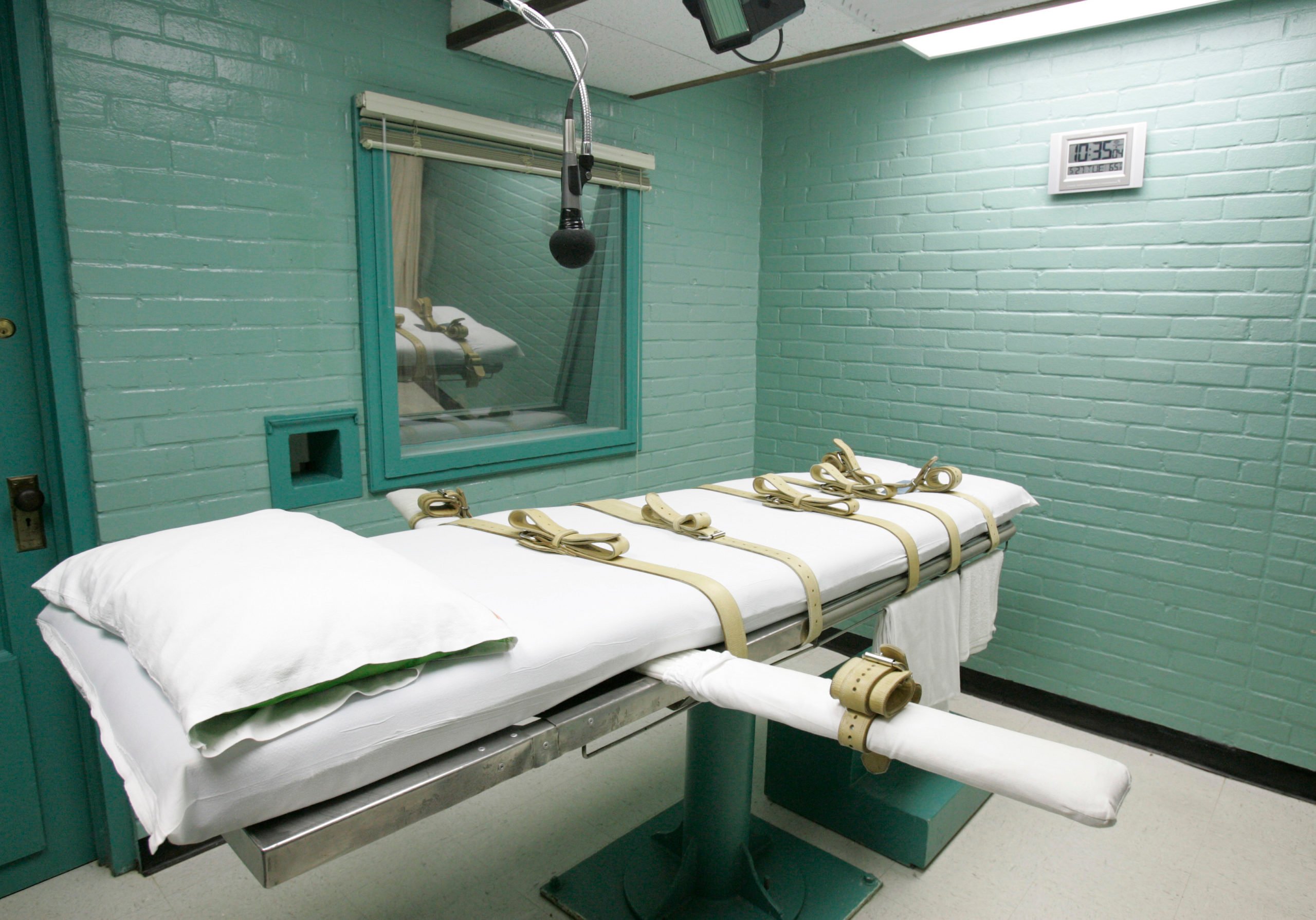 The state of Texas execution chamber in Huntsville